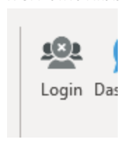 Screen grab of Veovox login option in the Powerpoint ribbon