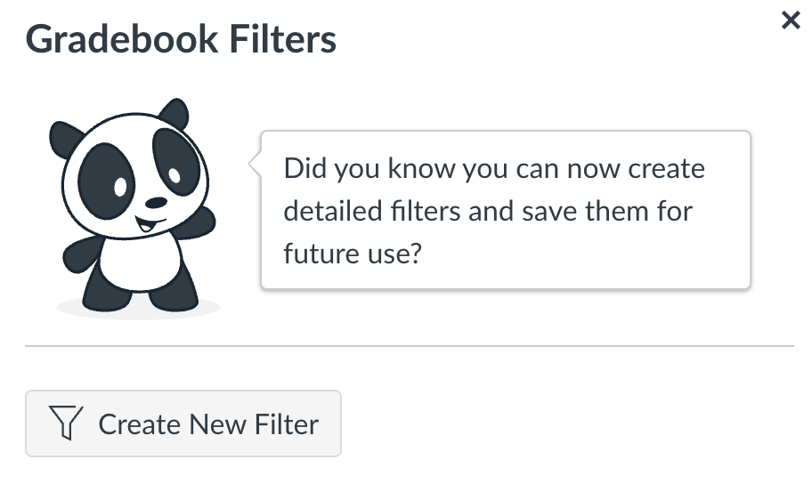 Create detailed filters by clicking on the 'Create New Filter' option in the side bar.